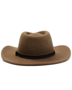 Cody James Men's Pecan Wool Felt Western Hat -Ariat Store 2000334542 202 P3