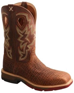 Twisted X Men's Tan Western Work Boots - Composite Toe