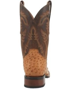 Dan Post Men's Kershaw Exotic Ostrich Skin Western Boots - Broad Square Toe -Ariat Store 2000337937 280 P5