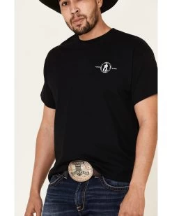 Cowboy Up Men's Two Words America Short Sleeve Graphic T-Shirt 7 Cowboy Up Men's Two Words America Short Sleeve Graphic T-Shirt -Ariat Store 2000339262 001 P3