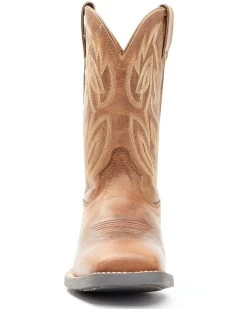 Justin Men's Dusky Brown Canter Cowhide Leather Western Boots - Broad Square Toe 10 Justin Men's Dusky Brown Canter Cowhide Leather Western Boots - Broad Square Toe -Ariat Store 2000341632 200 P4