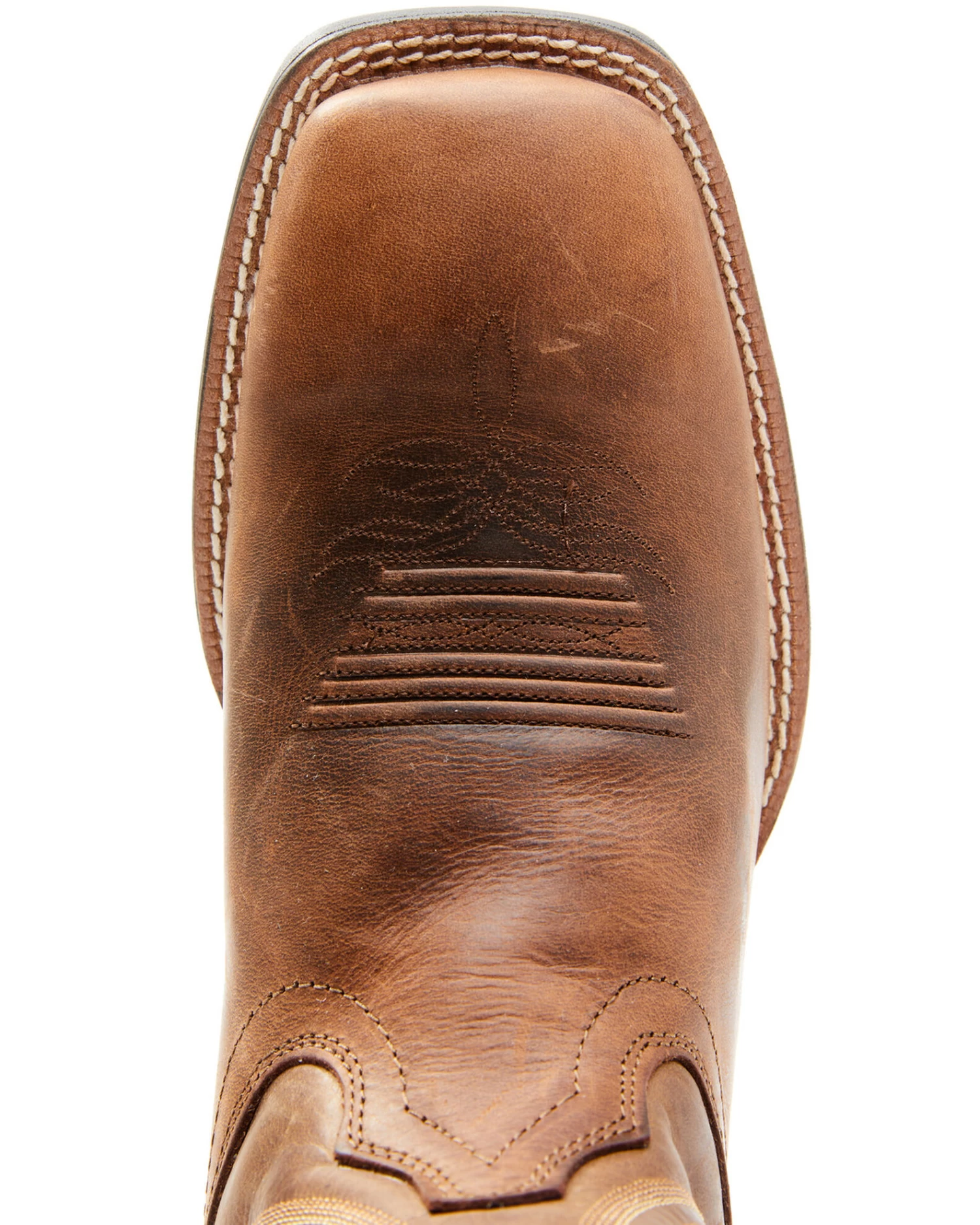 Justin Men's Dusky Brown Canter Cowhide Leather Western Boots - Broad Square Toe 6 Justin Men's Dusky Brown Canter Cowhide Leather Western Boots - Broad Square Toe - Image 6