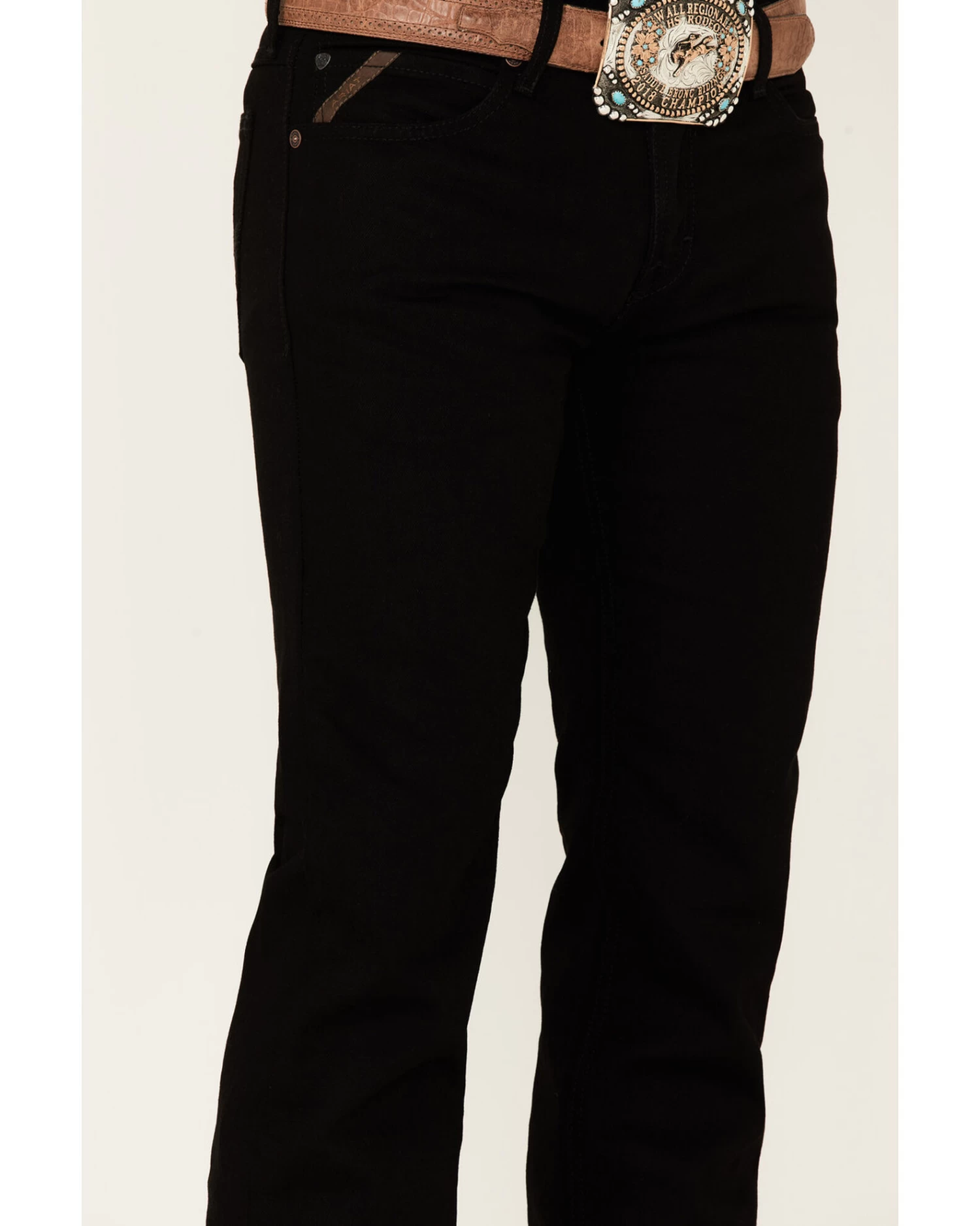 Ariat Men's M7 Black Legacy Wash Stretch Slim Straight Jeans 2 Ariat Men's M7 Black Legacy Wash Stretch Slim Straight Jeans - Image 2