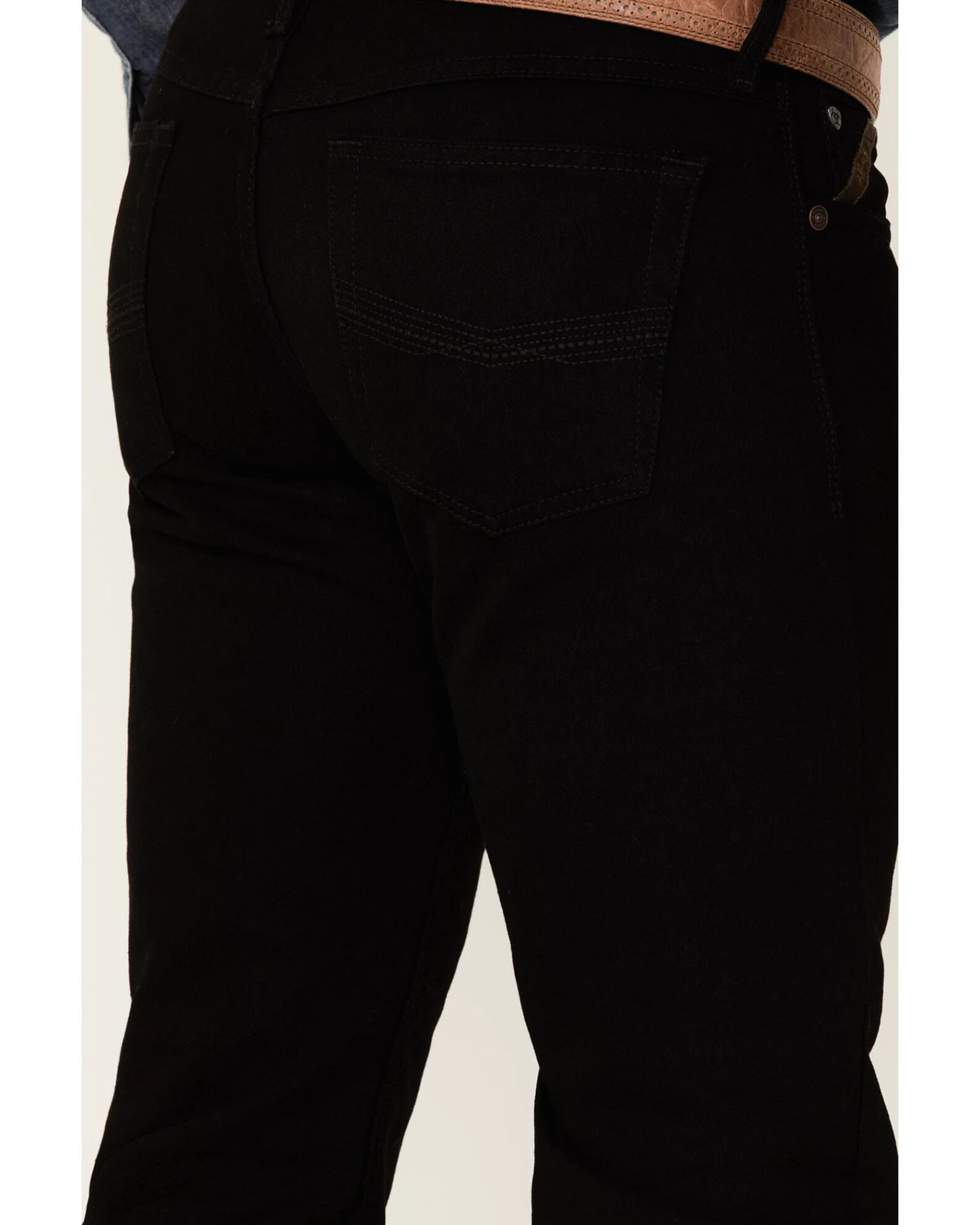Ariat Men's M7 Black Legacy Wash Stretch Slim Straight Jeans 4 Ariat Men's M7 Black Legacy Wash Stretch Slim Straight Jeans - Image 4