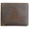 Cody James Men's Brown Don't Tread On Me Bifold Wallet