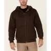 Hawx Men's Brown Martin Insulated Zip-Front Hooded Work Jacket 