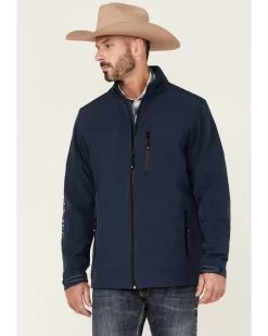 Cody James Core Men's Steamboat Logo Zip-Front Softshell JacketĀ