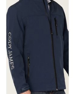 Cody James Core Men's Steamboat Logo Zip-Front Softshell Jacket  -Ariat Store 2000343274 410 P3