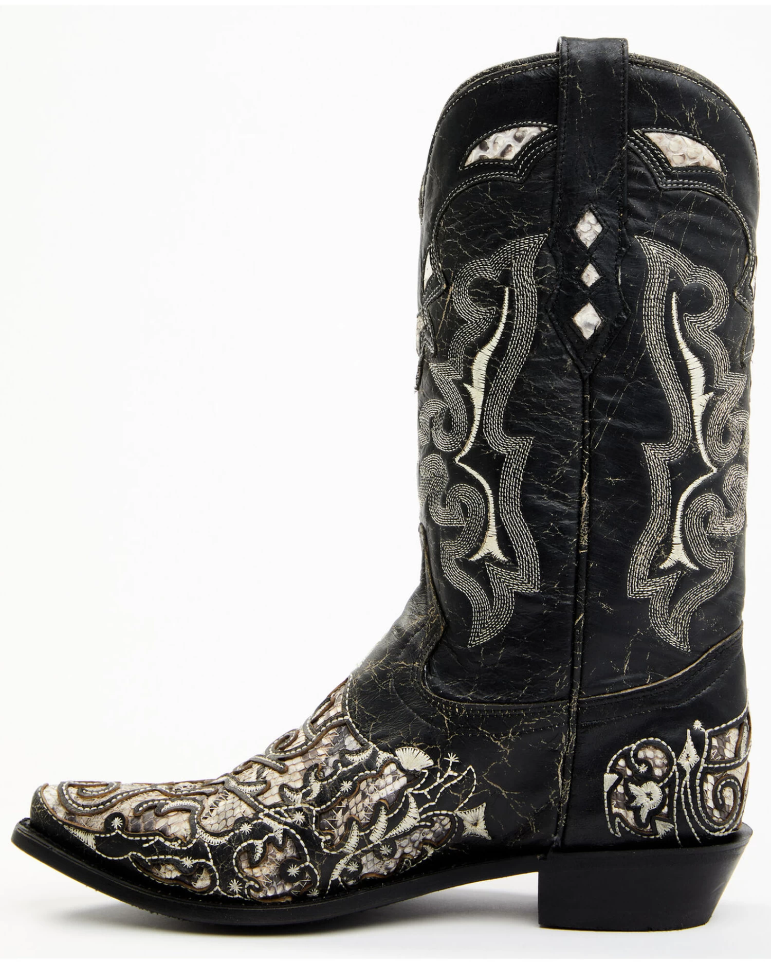 Corral Men's Exotic Python Skin Inlay Western Boots - Snip Toe 3 Corral Men's Exotic Python Skin Inlay Western Boots - Snip Toe - Image 3