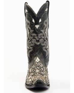 Corral Men's Exotic Python Skin Inlay Western Boots - Snip Toe 10 Corral Men's Exotic Python Skin Inlay Western Boots - Snip Toe -Ariat Store 2000345254 944 P4