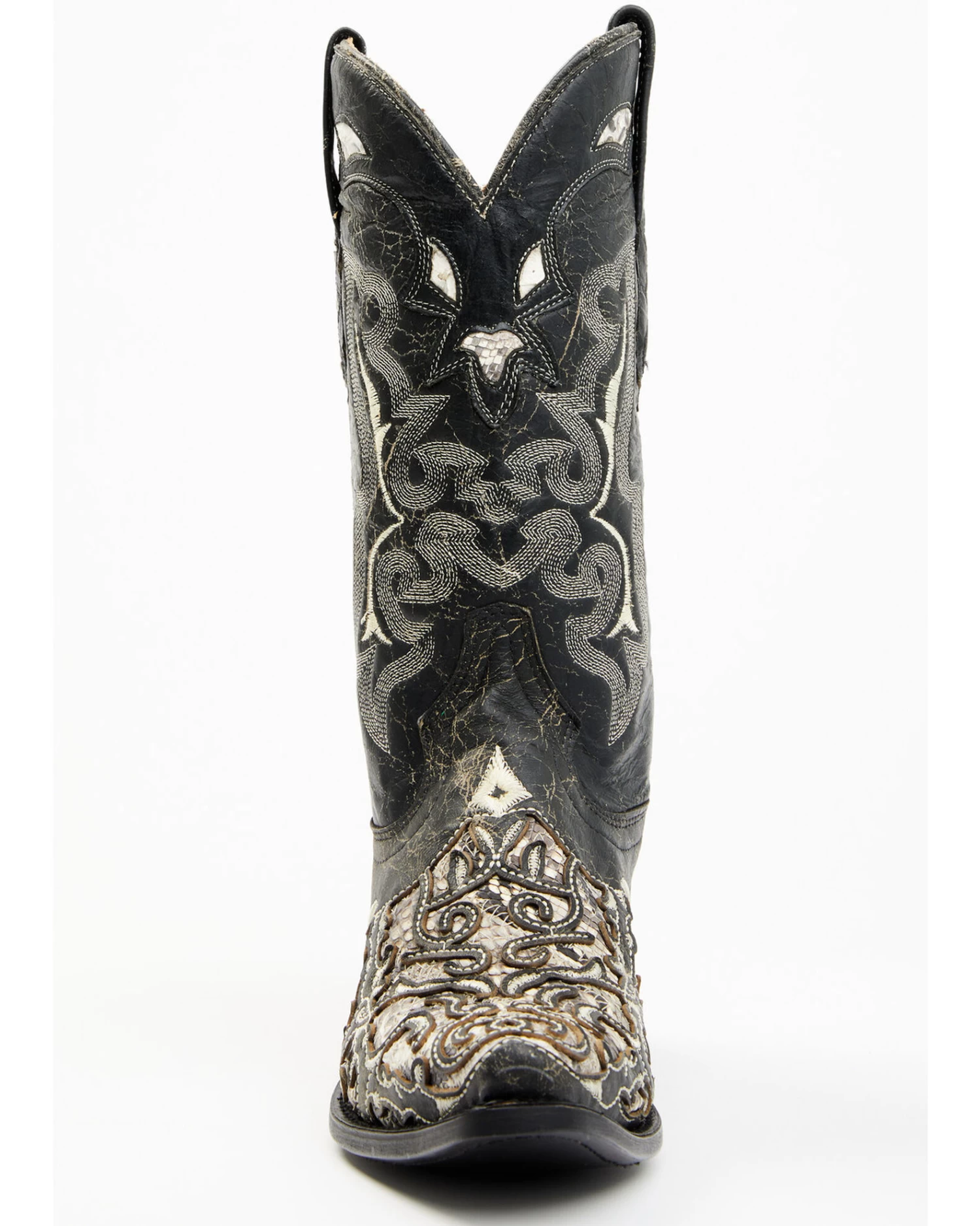 Corral Men's Exotic Python Skin Inlay Western Boots - Snip Toe 4 Corral Men's Exotic Python Skin Inlay Western Boots - Snip Toe - Image 4