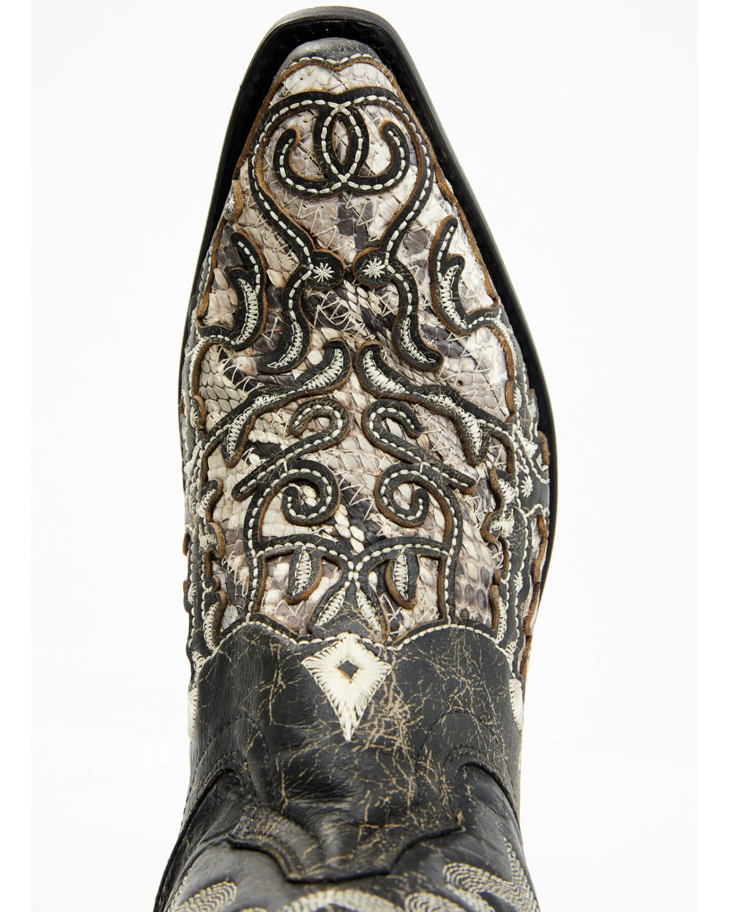 Corral Men's Exotic Python Skin Inlay Western Boots - Snip Toe 6 Corral Men's Exotic Python Skin Inlay Western Boots - Snip Toe - Image 6