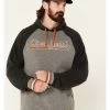 Cinch Men's Vintage Logo Raglan Hooded Sweatshirt 