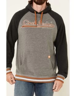 Cinch Men's Vintage Logo Raglan Hooded Sweatshirt 6 Cinch Men's Vintage Logo Raglan Hooded Sweatshirt -Ariat Store 2000345606 020 P3