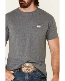 Cinch Men's Heather Gray Color Fade Logo Short Sleeve T-Shirt  -Ariat Store 2000345613 020 P3