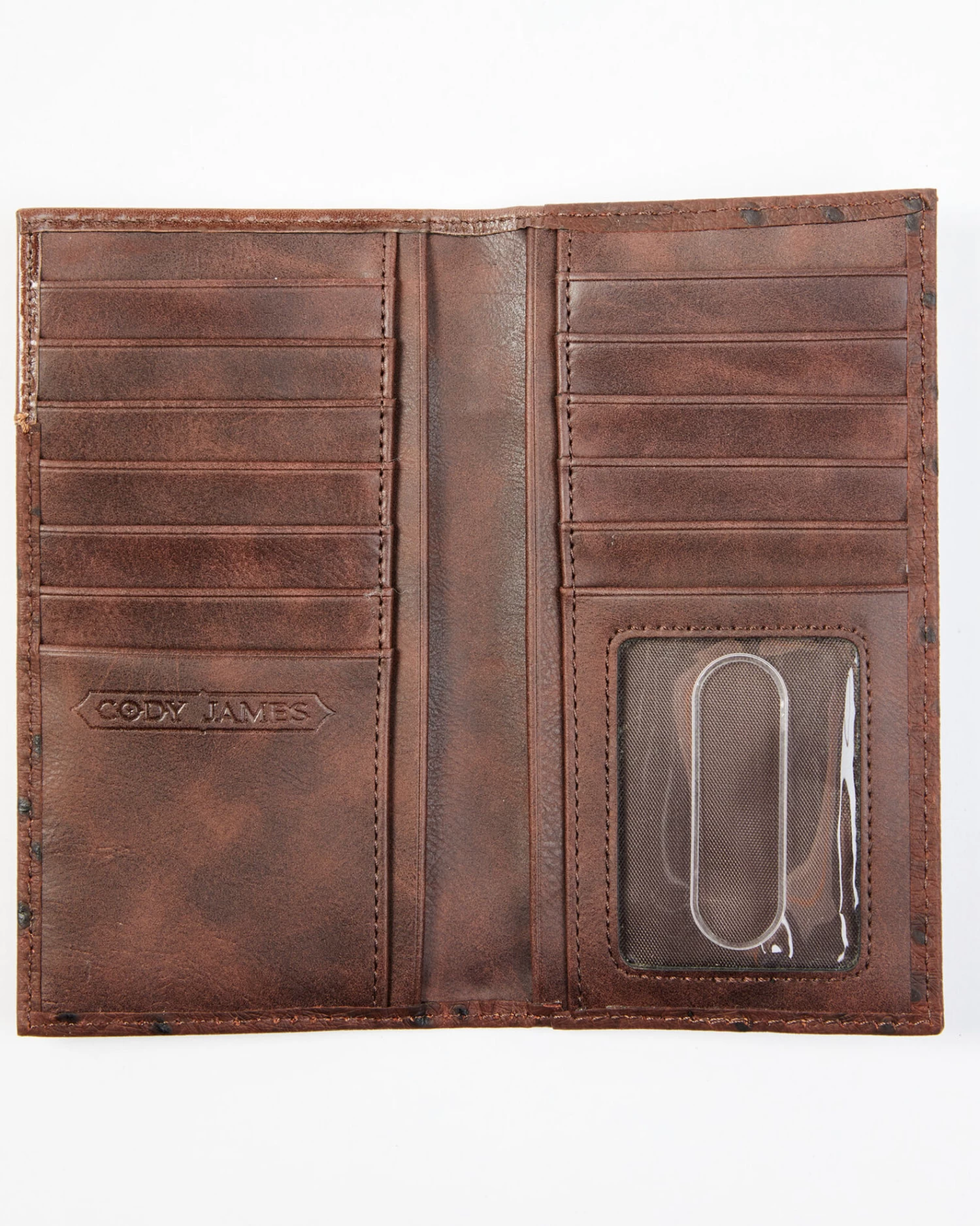 Cody James Men's Bifold Ostrich Print Embossed Rodeo Wallet 2 Cody James Men's Bifold Ostrich Print Embossed Rodeo Wallet - Image 2