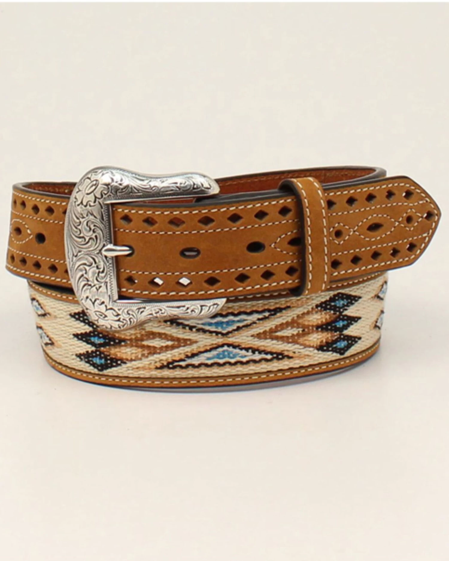 Cody James Men's Pierced Tab Southwestern Belt 1 Cody James Men's Pierced Tab Southwestern Belt