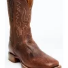 El Dorado Men's Rust Bison Western Boots - Broad Square Toe