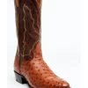 El Dorado Men's Exotic Full-Quill Ostrich Skin Western Boots - Medium Toe
