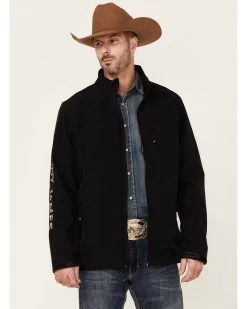 Cody James Core Men's Serape Logo Sleeve Zip-Front Steamboat JacketĀ