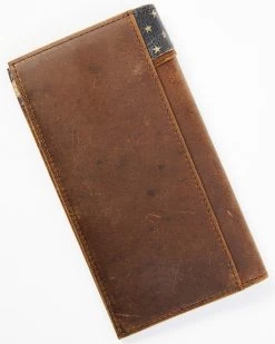 Cody James Men's Distressed Patriotic Checkbook Wallet -Ariat Store 2000351819 942 P3