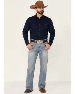 Cody James Men's Trotter Light Wash Stretch Slim Bootcut Jeans 