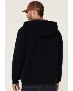Hawx Men's Navy Sherpa Lined Zip-Front Hooded Work Jacket 7 Hawx Men's Navy Sherpa Lined Zip-Front Hooded Work Jacket -Ariat Store 2000351915 410 P4