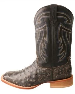 Twisted X Twistex X Men's Ruff Stock Fill-Quill Ostrich Vamp Exotic Western Boot - Broad Square Toe  -Ariat Store 2000356675 001 P3