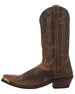 Laredo Men's Murphy Braid Bucklace Distressed Western Boots - Snip Toe  -Ariat Store 2000356844 240 P3