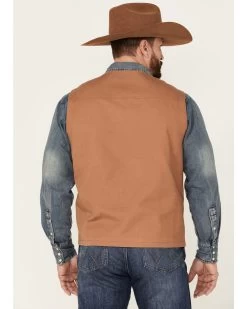 Blue Ranchwear Men's Solid Button-Down Duck Canvas Vest 7 Blue Ranchwear Men's Solid Button-Down Duck Canvas Vest -Ariat Store 2000358820 220 P4