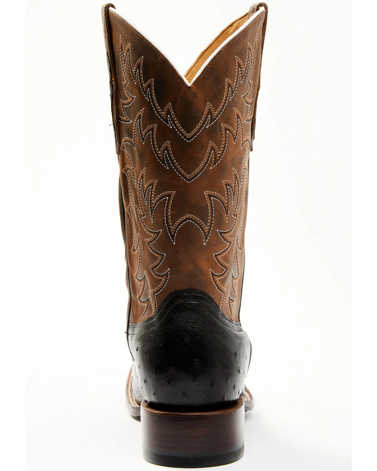 Cody James Men's Saddle Black Full-Quill Ostrich Exotic Western Boots - Broad Square Toe 5 Cody James Men's Saddle Black Full-Quill Ostrich Exotic Western Boots - Broad Square Toe - Image 5