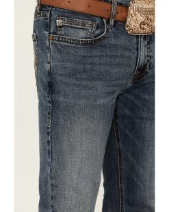 Rock & Roll Denim Men's Hooey Revolver Medium Vintage Stretch Slim Straight Jeans -Ariat Store 2000360316 400 P4