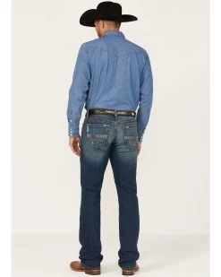 Cinch Men's Ian Dark Stonewash Performance Stretch Slim Bootcut Jeans 6 Cinch Men's Ian Dark Stonewash Performance Stretch Slim Bootcut Jeans -Ariat Store 2000362785 402 P3