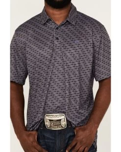 Ariat Men's Nine Iron Geo Print Polo Shirt 6 Ariat Men's Nine Iron Geo Print Polo Shirt -Ariat Store 2000363104 001 P3