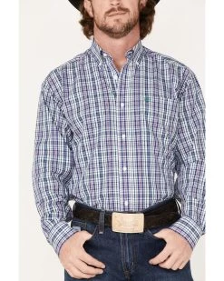 Ariat Men's WF Sidney Small Plaid Long Sleeve Western Shirt  -Ariat Store 2000363149 100 P3