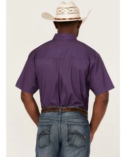 Cinch Men's ARENAFLEX Geo Print Short Sleeve Button Down Western Shirt  -Ariat Store 2000363587 500 P4