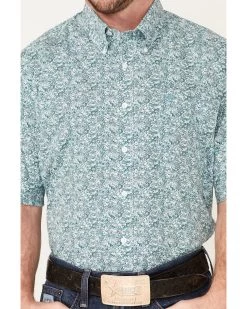 Cinch Men's Floral Print Short Sleeve Button-Down Western Shirt 6 Cinch Men's Floral Print Short Sleeve Button-Down Western Shirt -Ariat Store 2000363603 100 P3