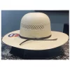 Serratelli Men's Natural Santana Open Shantung Straw Western Hat 
