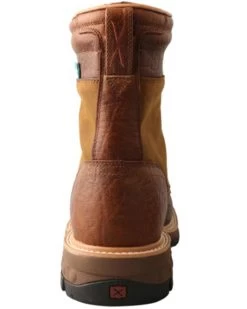 Twisted X Men's Cellstretch 8" Lacer Waterproof Leather Work Boots - Broad Square Toe  -Ariat Store 2000363719 200 P5
