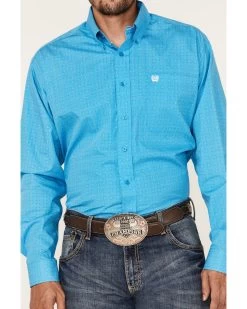 Cinch Men's Geo Print Long Sleeve Button Down Western Shirt 6 Cinch Men's Geo Print Long Sleeve Button Down Western Shirt -Ariat Store 2000364025 400 P3