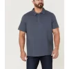 Brothers & Sons Men's Short Sleeve Slub Polo Shirt 