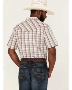 Cody James Men's Mount Vernon Small Plaid Short Sleeve Snap Western Shirt - Big & Tall  -Ariat Store 2000364864 907 P4