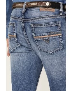 Cody James Men's Dice House Medium Wash Stretch Stackable Straight Jeans  -Ariat Store 2000364920 414 P4