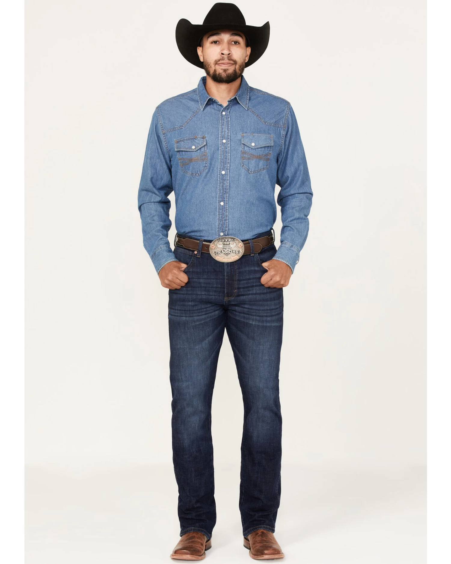 Wrangler Retro Men's Merriam Dark Wash Stretch Slim Bootcut Jeans 1 Wrangler Retro Men's Merriam Dark Wash Stretch Slim Bootcut Jeans