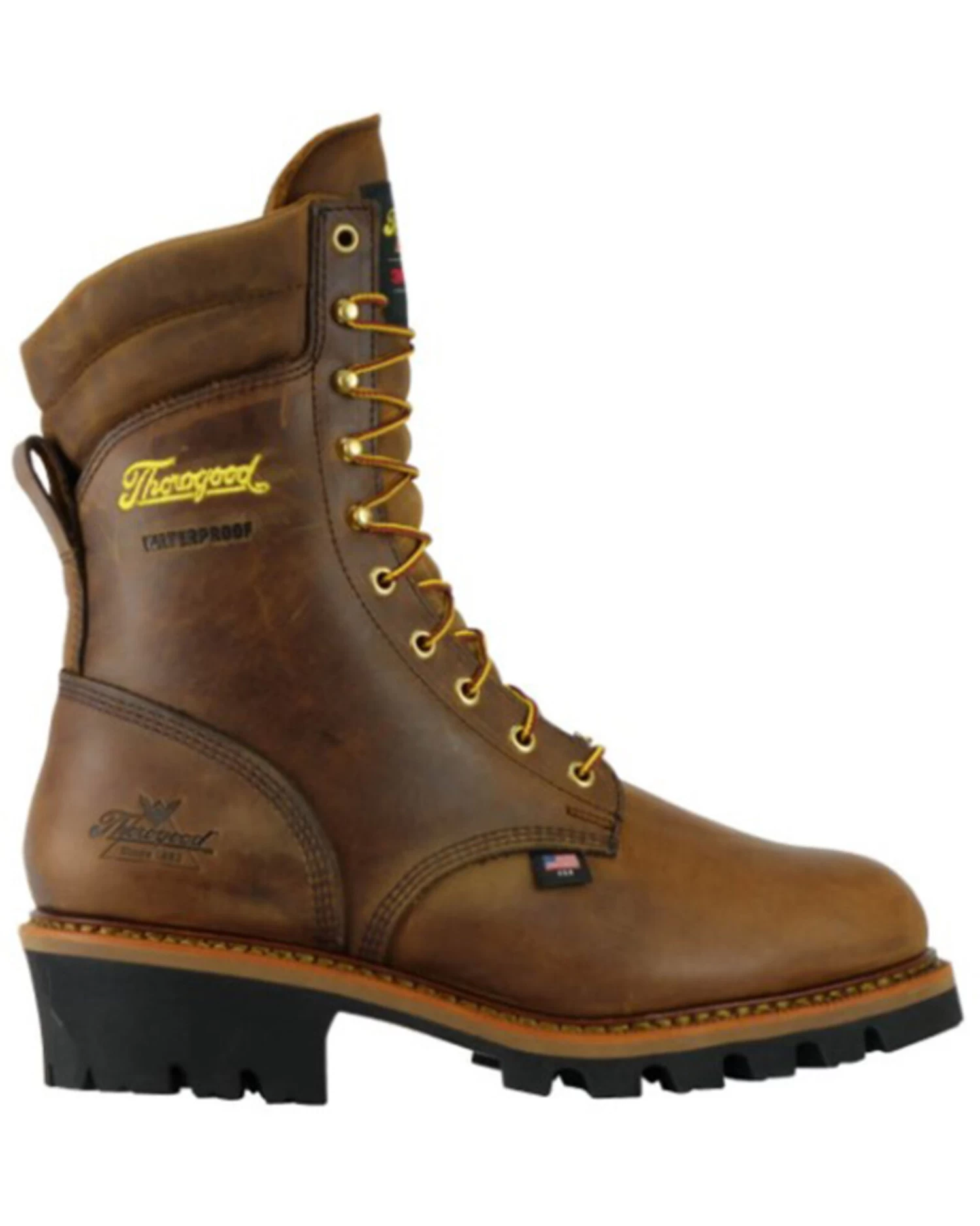 Thorogood Men's 9" Waterproof Logger Work Boots - Steel Toe 2 Thorogood Men's 9" Waterproof Logger Work Boots - Steel Toe - Image 2