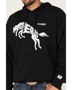Wrangler Men's 75 Years Black Horse Graphic Hooded Sweatshirt  -Ariat Store 2000366793 001 P3