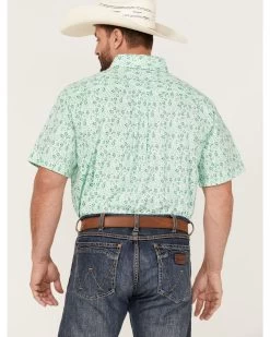 Panhandle Select Men's Allover Floral Print Short Sleeve Button Down Western Shirt  -Ariat Store 2000367837 441 P4