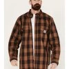 Carhartt Men's FR Force Rugged Flex® Loose Fit Twill Plaid Print Long Sleeve Button Down Shirt