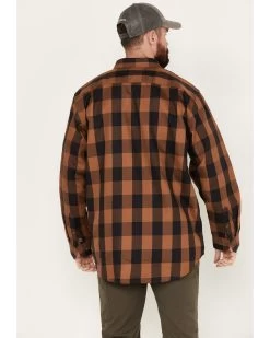 Carhartt Men's FR Force Rugged Flex® Loose Fit Twill Plaid Print Long Sleeve Button Down Shirt -Ariat Store 2000369526 200 P4