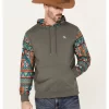 Hooey Men's Roughy Summit Multicolored Print Hooded Sweatshirt